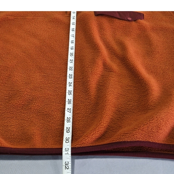 XL PATAGONIA SYNCHILLA Snap T Pullover Orange Fleece Mens XLARGE 1998 Vintage
